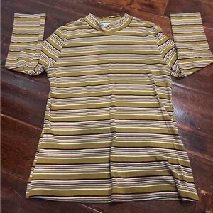 Zara NWOT Striped 3/4 sleeve top, Medium